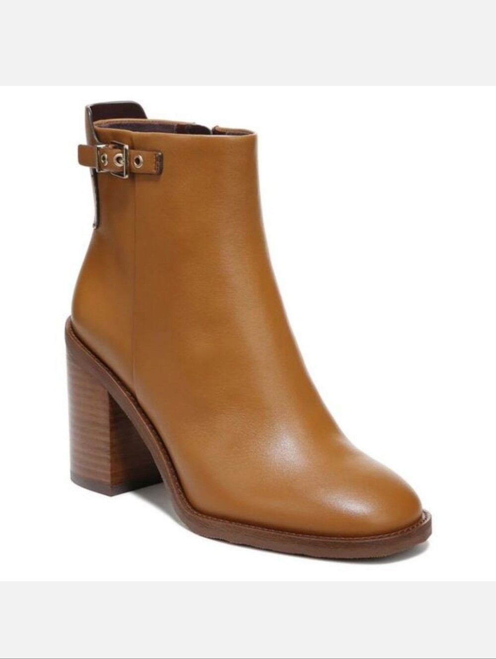Franco Sarto L-Rivet Ankle Bootie Boots Camel Tan Size 8